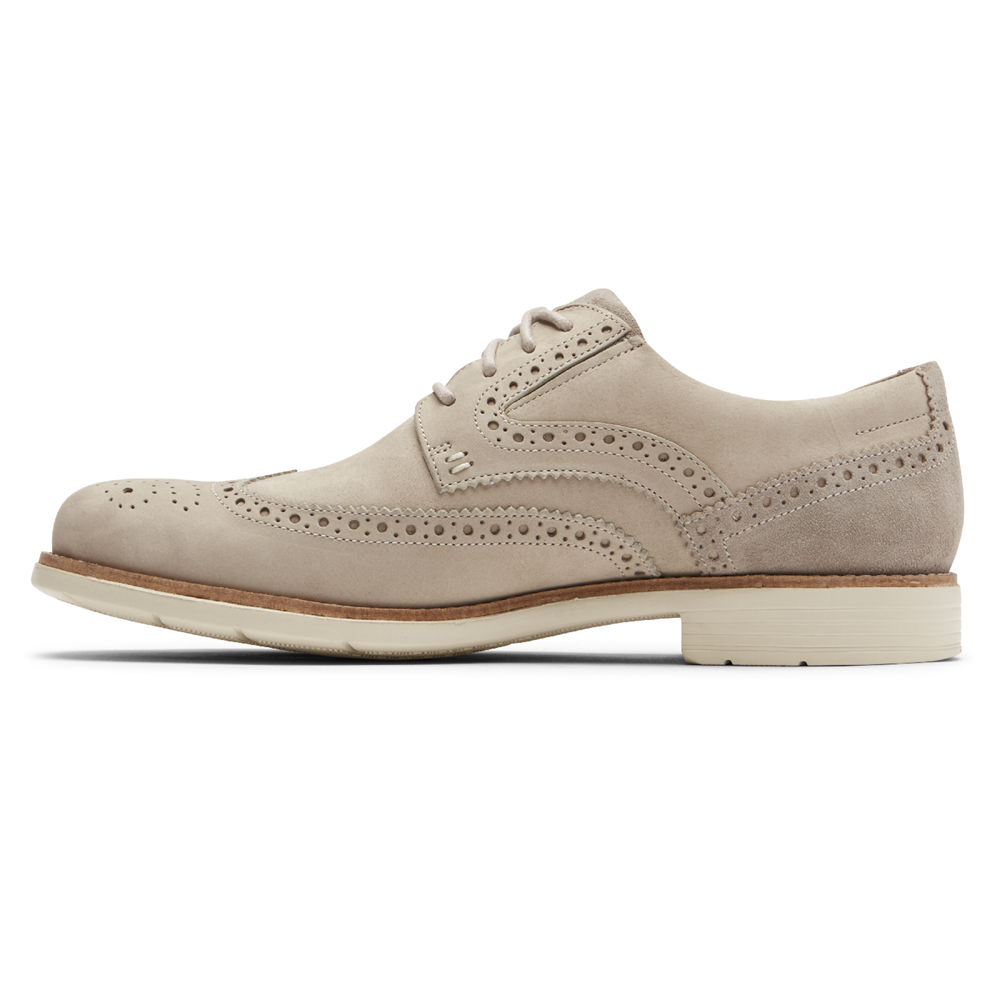 ロック ポート スニーカー メンズ ベージュ - Total Motion クラシック Dress Wingtip - LCZ308675